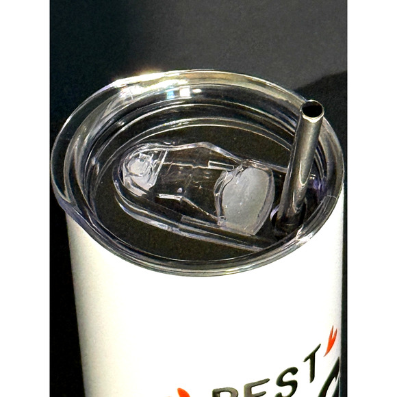 Best Dog Mom Ever 12oz Stainless Steel Tumbler and Straw Leak Proof Skinny NEW - Picture 3 of 4